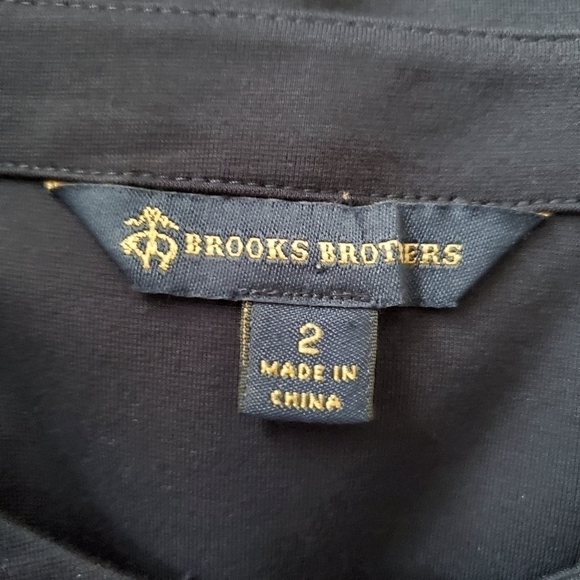 Brooks Brothers Fit & Flare Navy Blue Dress Size 2 - Picture 6 of 9